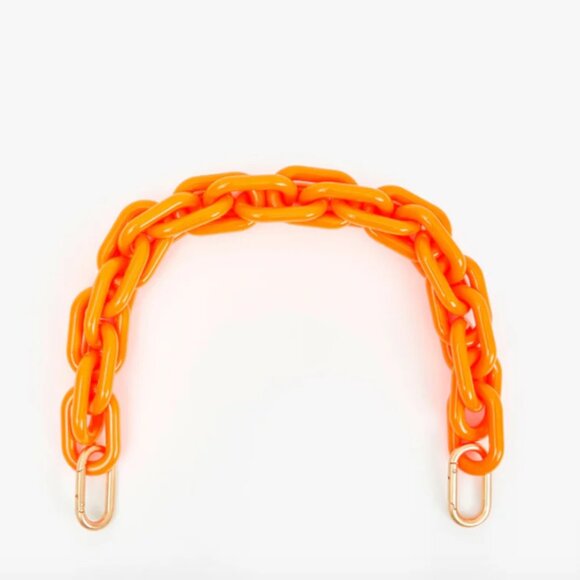 Clare V Shortie Strap Neon Orange - Picture 1 of 8